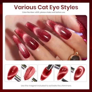 Beetles Gel Nail Polish Set, 6 Red Colors for Nail Art