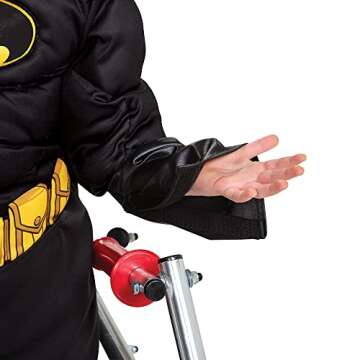 Batman Costume for Kids, Official Adaptive Batman Dress Up Outfit with Accessibility Features