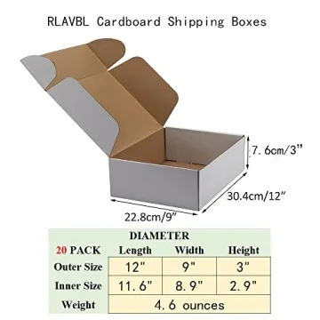 RLAVBL Shipping Boxes - Sturdy & Customizable for Small Business