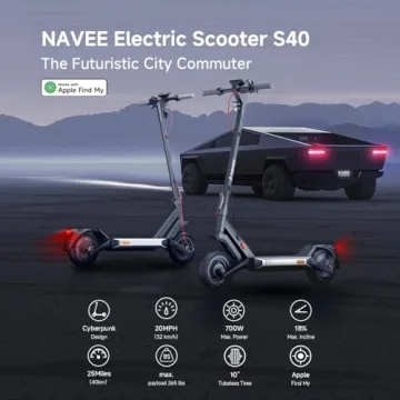 NAVEE S40 Scooter with ShockMaster Suspension and 25 Miles Range