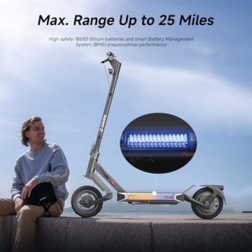 NAVEE S40 Scooter with ShockMaster Suspension and 25 Miles Range