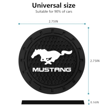 Mustang Cup Holder Coasters - Stylish and Practical Accessories