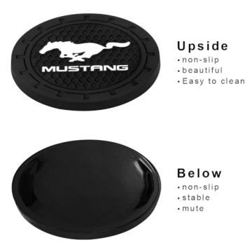 Mustang Cup Holder Coasters - Stylish and Practical Accessories