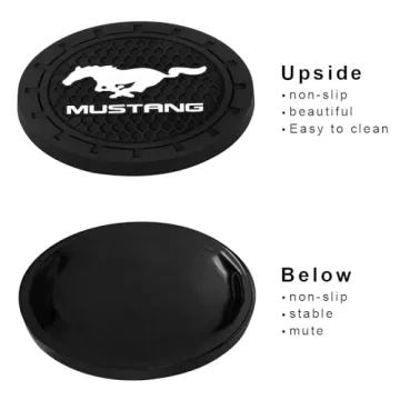 Mustang Cup Holder Coasters - Stylish and Practical Accessories