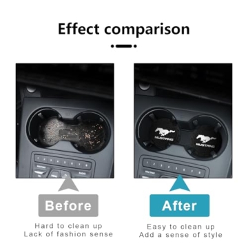 Mustang Cup Holder Coasters - Stylish and Practical Accessories