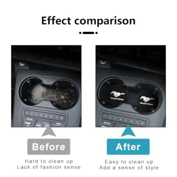 Mustang Cup Holder Coasters - Stylish and Practical Accessories