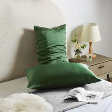 Casbrove Mulberry Silk Pillow Cases for Luxurious Sleep & Care 1 Pack