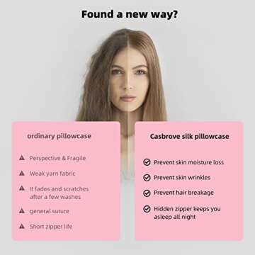 Silk Pillow Cases for Hair and Skin Premium Mulberry Silk