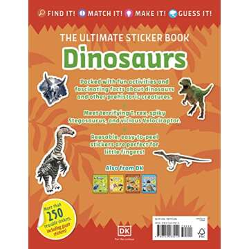 The Ultimate Sticker Book Dinosaurs - Perfect for Young Explorers