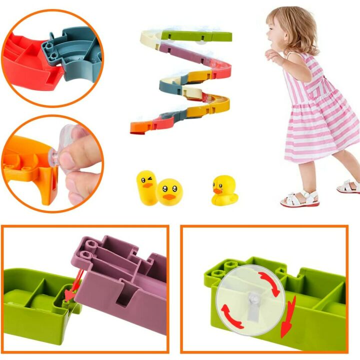 Water Ball Tracks Bath Toys for Kids 37 Pcs Set