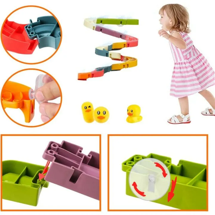 Water Ball Tracks Bath Toys for Kids 37 Pcs Set