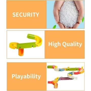 Water Ball Tracks Bath Toys for Kids 37 Pcs Set