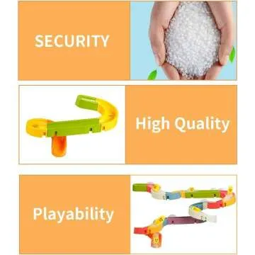 Water Ball Tracks Bath Toys for Kids 37 Pcs Set