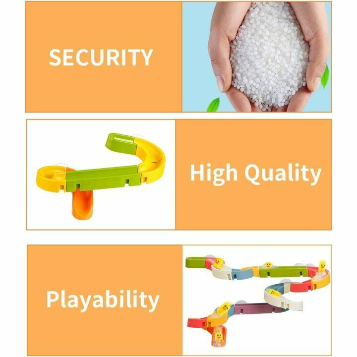 Water Ball Tracks Bath Toys for Kids 37 Pcs Set