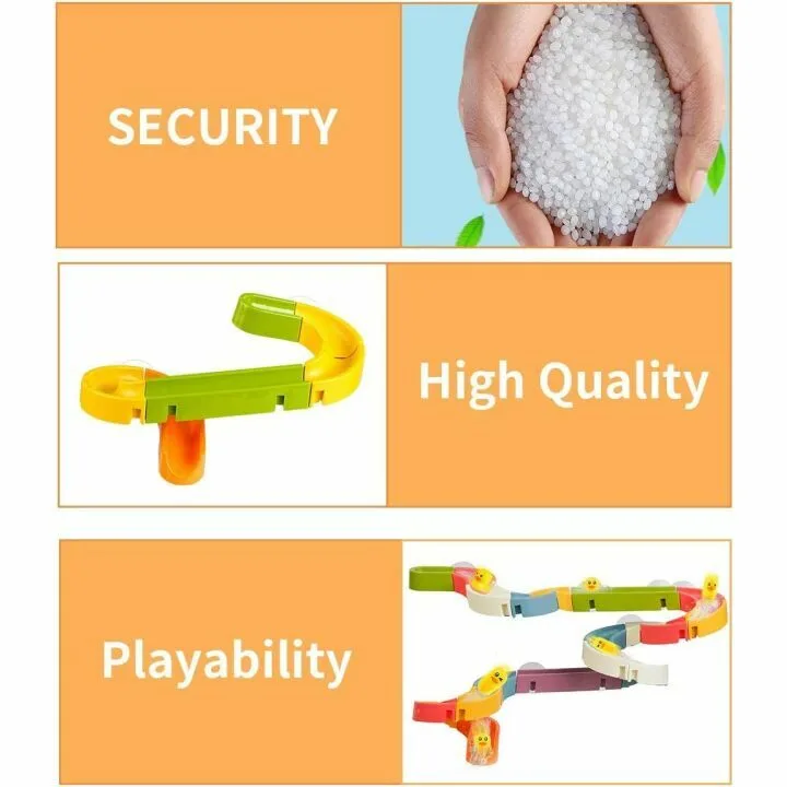 Water Ball Tracks Bath Toys for Kids 37 Pcs Set