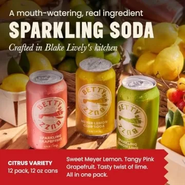 Betty Buzz Citrus Variety Pack - Sparkling Soda Delights