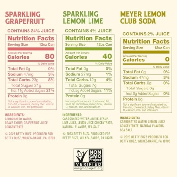 Betty Buzz Citrus Variety Pack - Sparkling Soda Delights