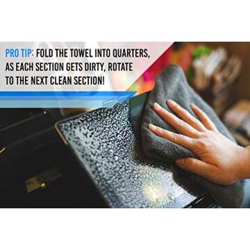 The Rag Company - All-Purpose Microfiber Terry Cleaning Towels - Commercial Grade, Highly Absorbent, Lint-Free, Streak-Free, Kitchens, Bathrooms, Offices, 300gsm, 10in x 10in, Grey (20-Pack)