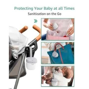 Portable GROWNSY Pacifier Sanitizer for Safe Travel
