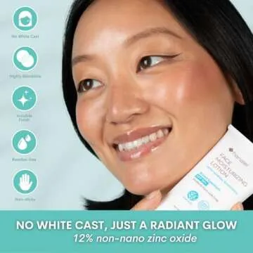 Hanalei Face Moisturizer with SPF 50 Mineral Sunscreen, Zinc Oxide, No White Cast, Vegan & Reef-Safe, Gentle Sunblock for Sensitive Skin, Invisible Protection, 2-in-1 Hydrating Makeup Primer 1.7 oz