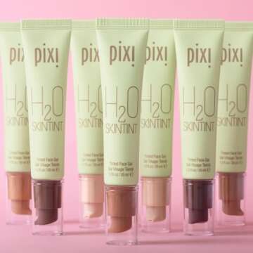 Pixi Beauty H2O SkinTint Tinted Face Gel, 1.2 fl oz / 35 ml, Cream