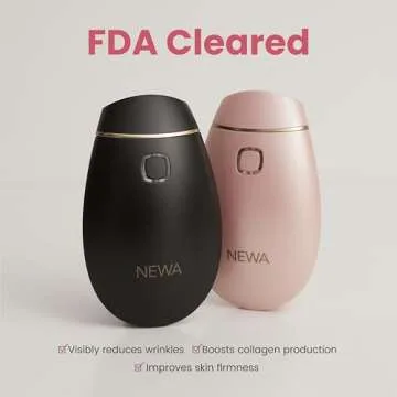 NEWA Classic Skin Care System Anti-Aging Facial Treatment Skin Tightening Technology for Home Use. Boost Oxygen, Increase Collage, Reduces Wrinkles (Include 1 Gel Pack) (Pink Classic.)
