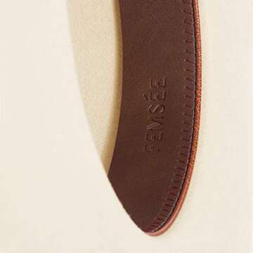 Wool Felt Panama Hat with Leather Strap - Vintage Style