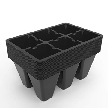 Gardzen 30 Pack 6-Cell Seed Starting Tray for Seedlings with Drainage Holes