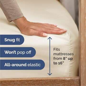 Queen Size 4 Piece Sheet Set - Comfy Breathable & Cooling Bed Sheets Set - Hotel Luxury Bedding for Women, Men, Kids & Teens - Deep Pockets, Easy-Fit, Super Soft & Wrinkle Free - Oeko-Tex - Off White