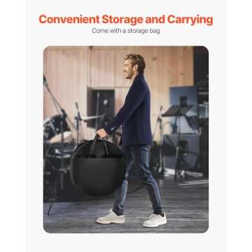 VEVOR 7-Piece Cymbal Pack for Drummers - Versatile & Durable