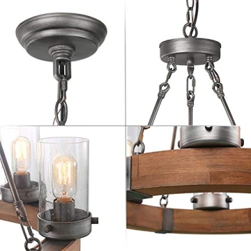 Beautiful GEPOW Wood Chandelier for Your Home