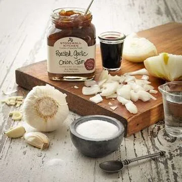 Stonewall Kitchen Roasted Garlic Onion Jam (4-Pack) - A Savory Delight! 