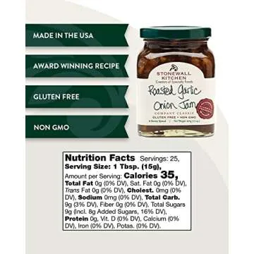 Stonewall Kitchen Garlic Onion Jam - Gourmet Flavor Experience