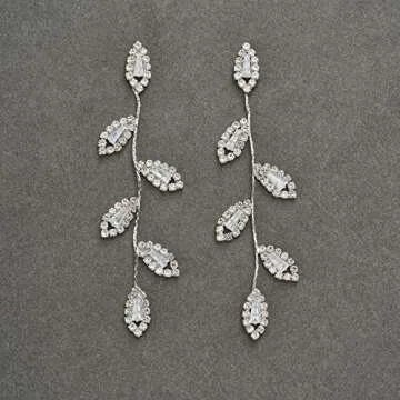 Elegant SWEETV Crystal Wedding Earrings for All Occasions