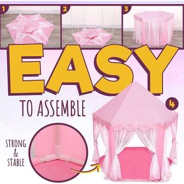 Orian Princess Castle Playhouse with Lights