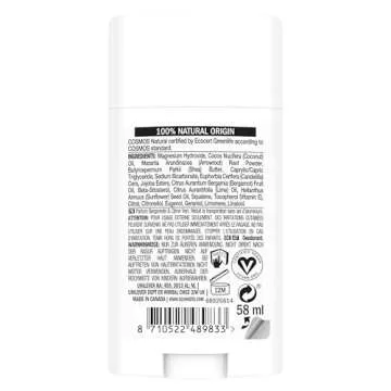 Schmidt's Natural Deodorant Stick Bergamot and Lime Pack of 2 Aluminum Free Vegan