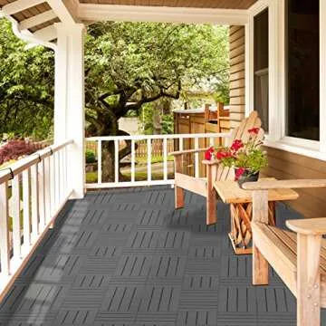 Goovilla Interlocking Deck Tiles - Waterproof Outdoor Flooring