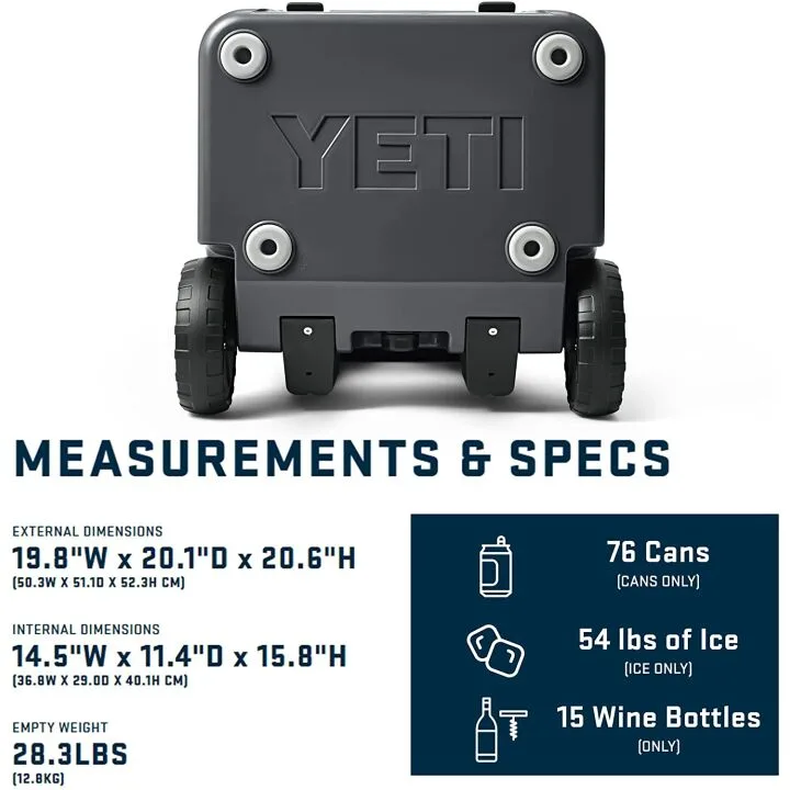 YETI Roadie 48 Cooler with Wheels - Durable & Versatile