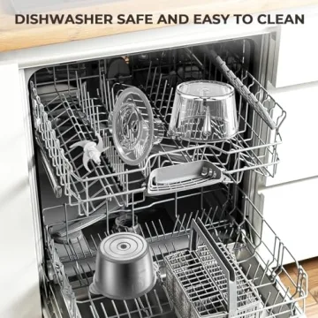 SYVIO Food Processor with 2 Bowls - Powerful Kitchen Gadget