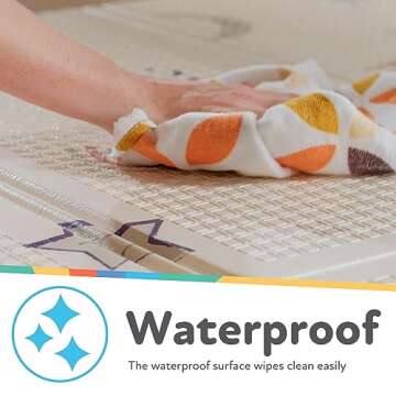 Nuby Reversible Baby Play Mat for Safe Playtime Fun