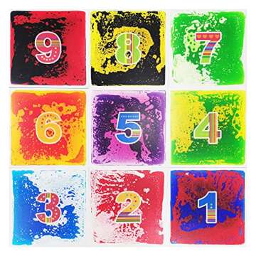 Art3d Sensory Room Tiles - Multi-Color Liquid Play Floor, 27 Sq.Ft.