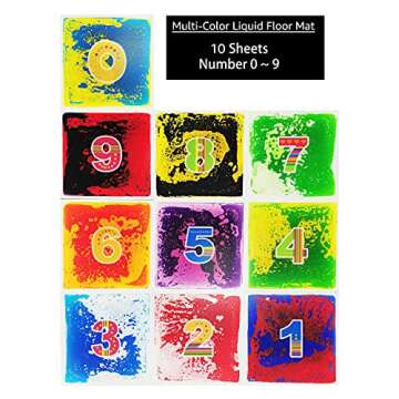 Art3d 10-Tile Sensory Multi-Color Play Floor for Kids