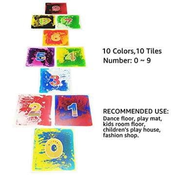 Art3d 10-Tile Sensory Multi-Color Play Floor for Kids