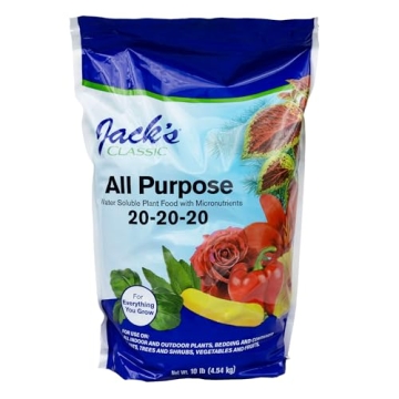 Jack's Classic 20-20-20 All Purpose Water-Soluble Fertilizer with Micronutrients to Provide General ...