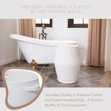 Extra Large Cotton Rope Storage Basket for Stylish Organization