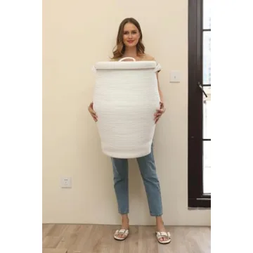 Extra Large Cotton Rope Storage Basket for Stylish Organization