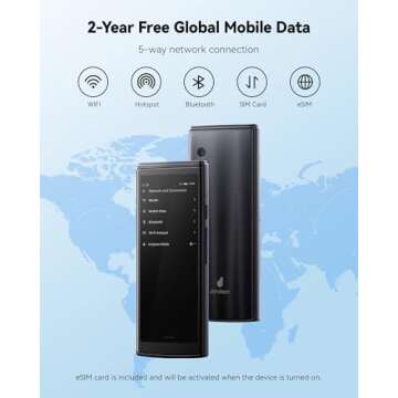 Jarvisen Language Translator Device, Two-Way Instant Voice Translator for 108 Languages, Real-Time Translation Device with Online Offline Translation, Portable Traductor for Travel, Business