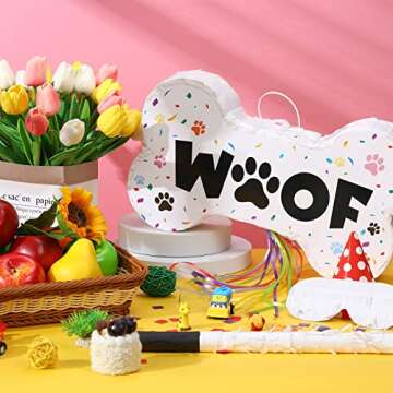 Sotiff Dog Piñata Set for Fun Dog Birthday Celebrations