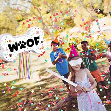 Sotiff Dog Piñata Set for Fun Dog Birthday Celebrations