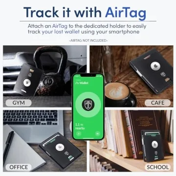 Stylish TRAVANDO AirTag Wallet with RFID Protection